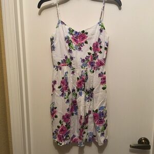Love...ady White Sundress with Spaghetti Straps for Casual Wear
